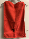 Handtuch, rot, Stick schwarz 60 x 40